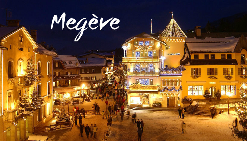 Megeve , charmant Skidorf in Französische Alpen