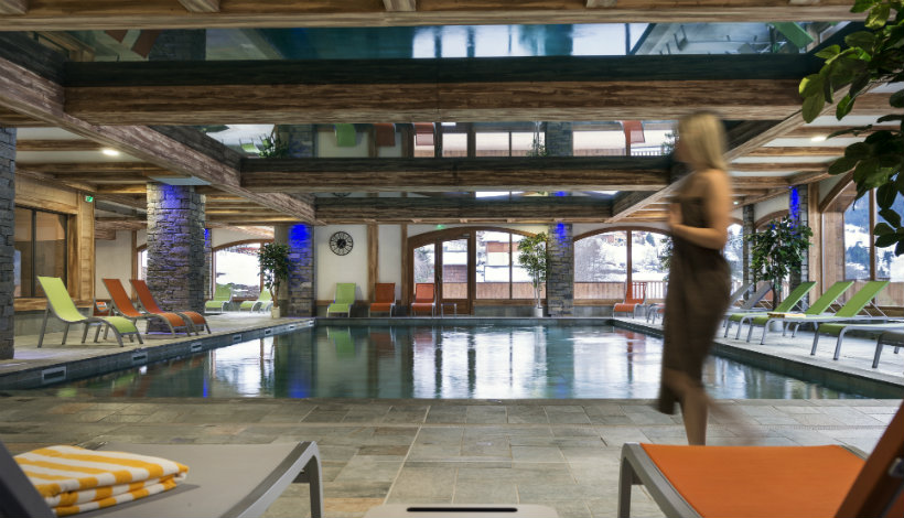 Spa Chalet Angèle in Chatel, Wellnesscenter mit Schwimmbad, Saunen, Hamams