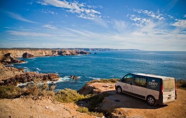 Aquitaine Atlantische kust kampeerbusjes campers te huur roadtrip vakantie
