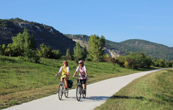 Via Rhona fietspad fietsroute Rhone Alpes Frankrijk