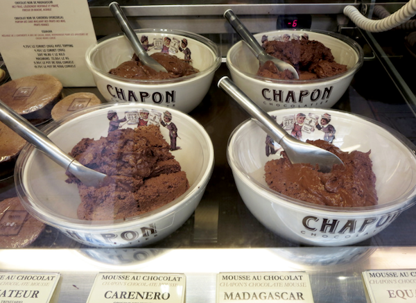 Schokoladen-Mousse von Chapon in Paris