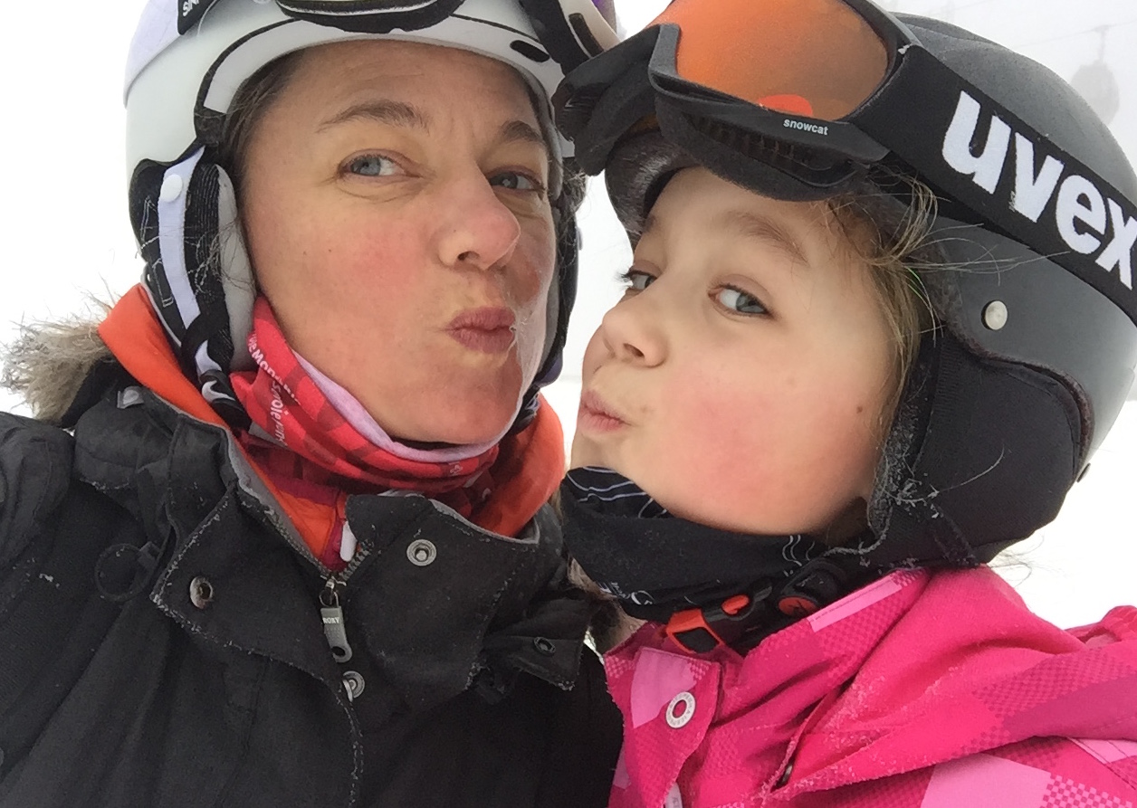 Familien Ski Urlaub Frankreich Carole und Anouk