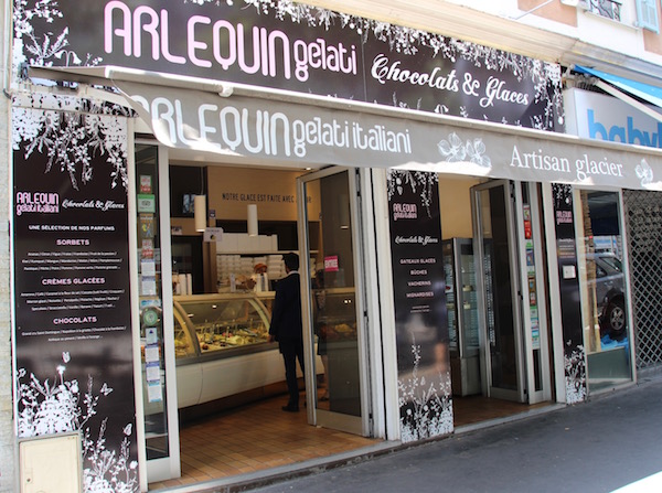 Eisdille Arlequin in Nizza 