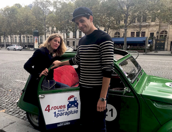 2CV-Touren durch Paris: Nicky und Jean-Baptiste, unser Chauffeur