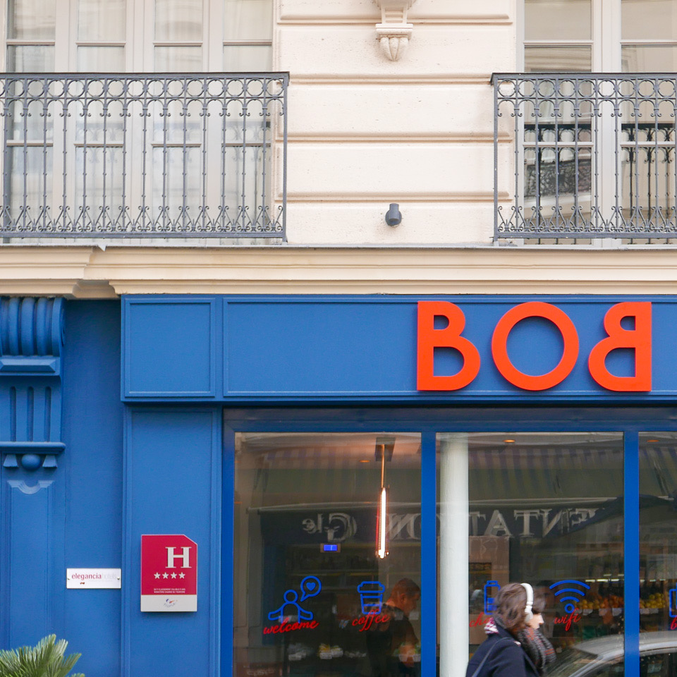 Bob Hotel in Paris Eingang