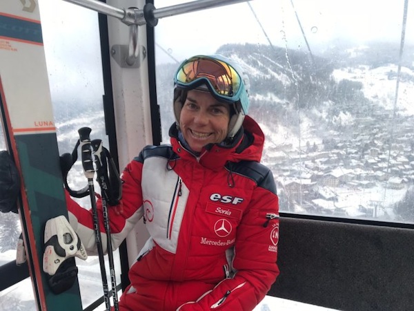 Sonia, Skilehrerin in La Clusaz