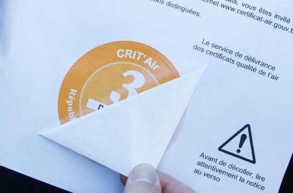 Französische Umweltplakette Crit'Air