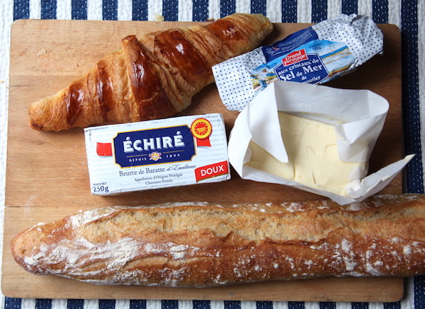 Baguette, Croissant und Französische Butter