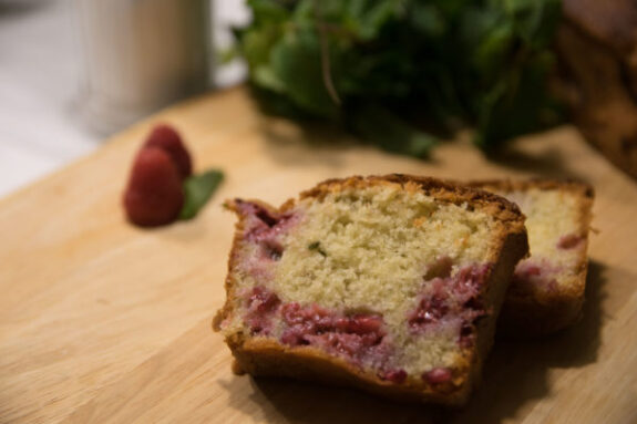 Rezept für Cake aux Framboises mit Minze