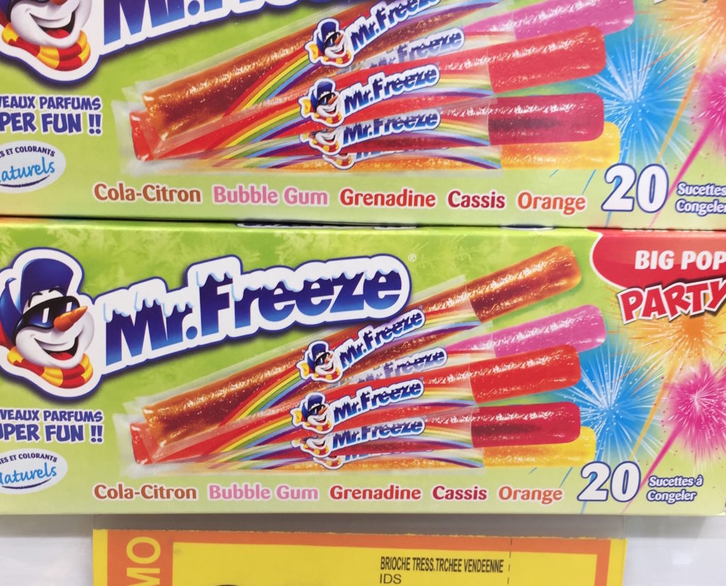 Mr Freeze Ice takeout französisch Supermarkt
