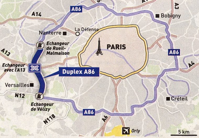 Alternative route Paris