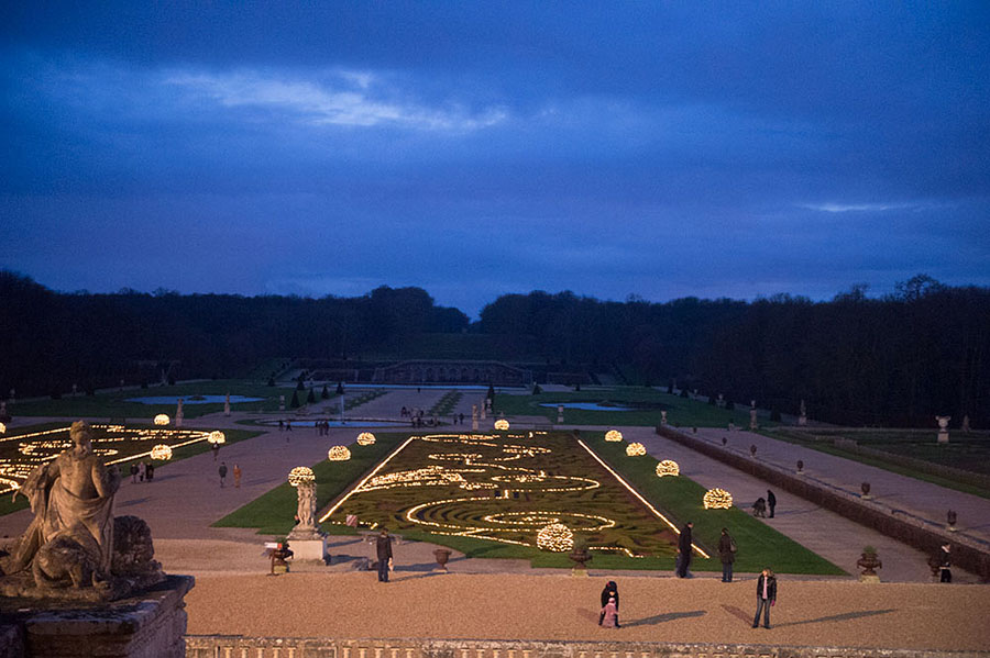Garten Schloss Vaux-le-Vicomte bei Paris