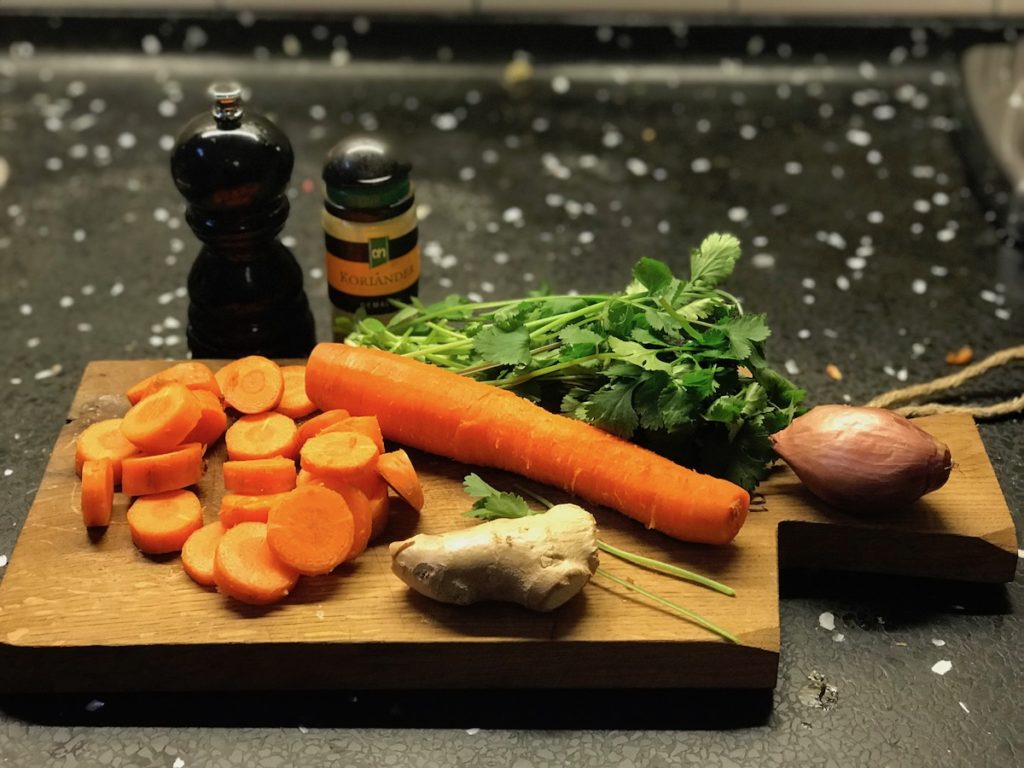 Karottensuppe Koriander