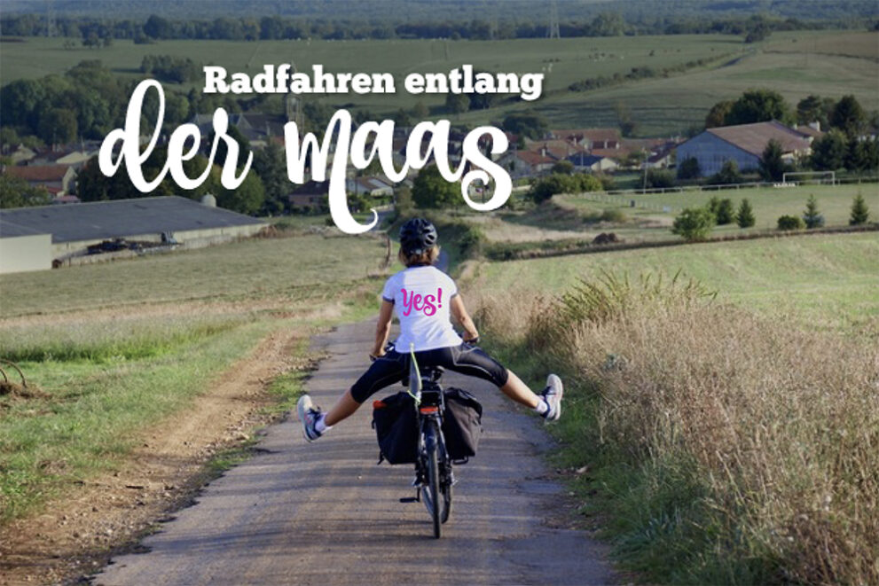 Radfahren entlang der Maas
