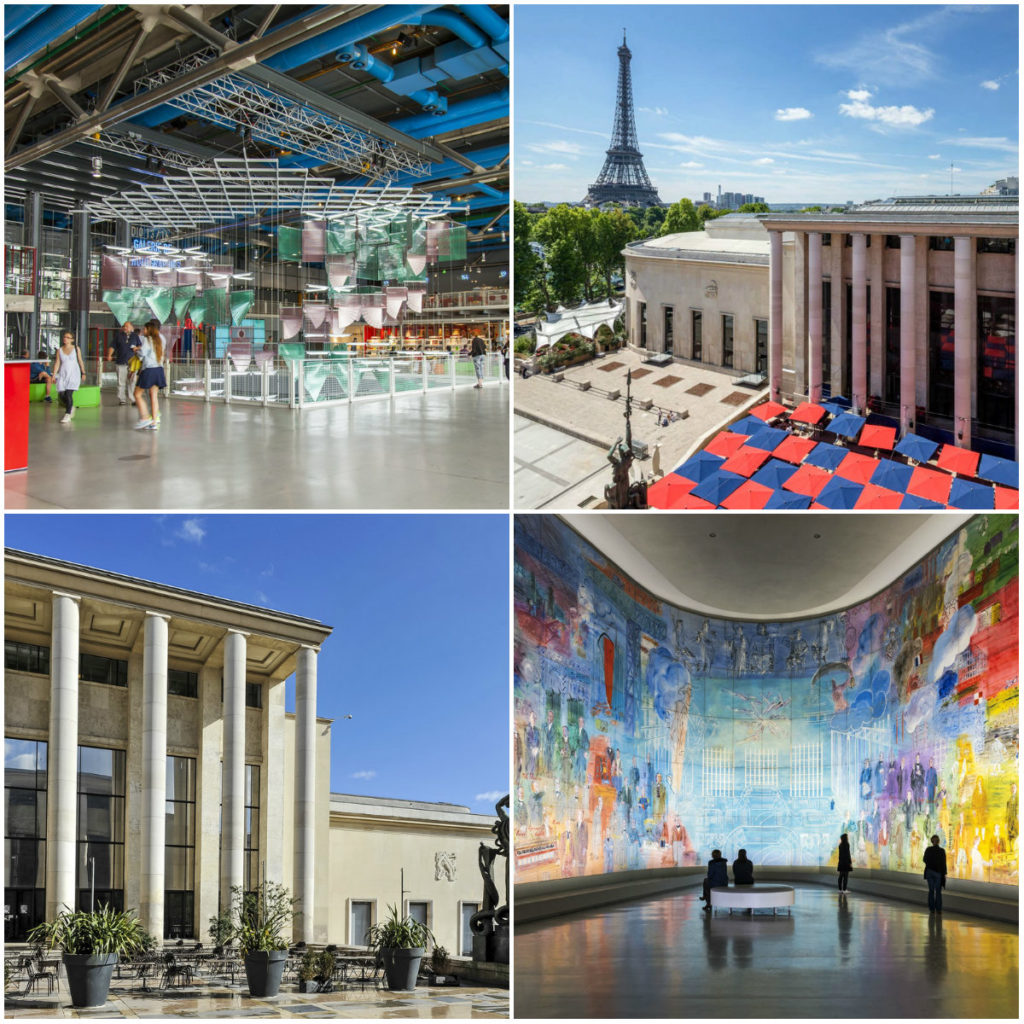 Paris Moderne Kunst Pompidou Palais de Tokyo