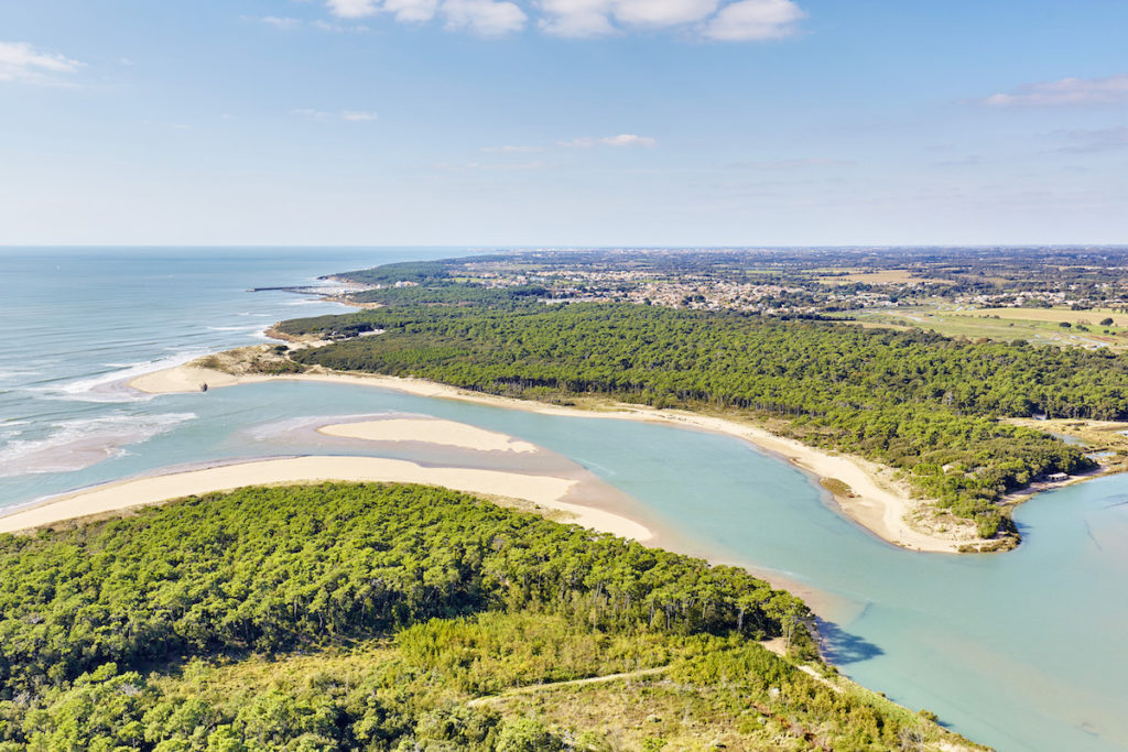 Veillon Plage d'Aiguillon Luftaufnahmen von der Vendée 