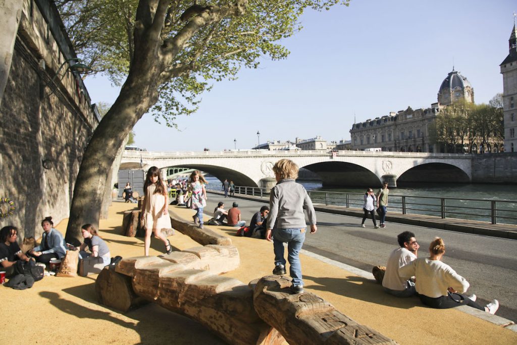 Picknickplätze in Paris Berges de Seine