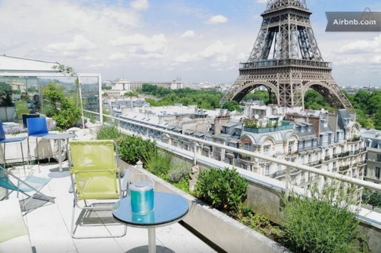 Penthouse gegenüber dem Eiffelturm