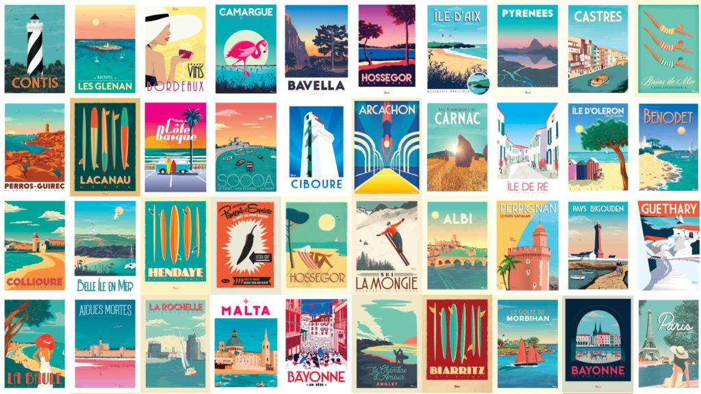 marcel travel posters affiche frankreich