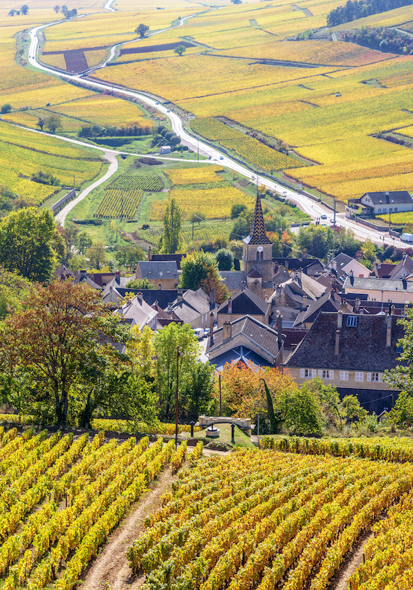 Pernand-Vergelesses Dorf Bourgogne