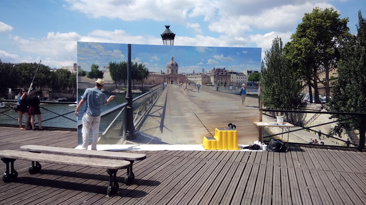 pont des arts painter