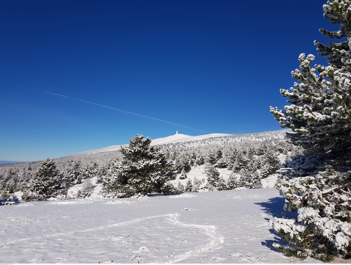 Mont Ventoux Provence Schnee
