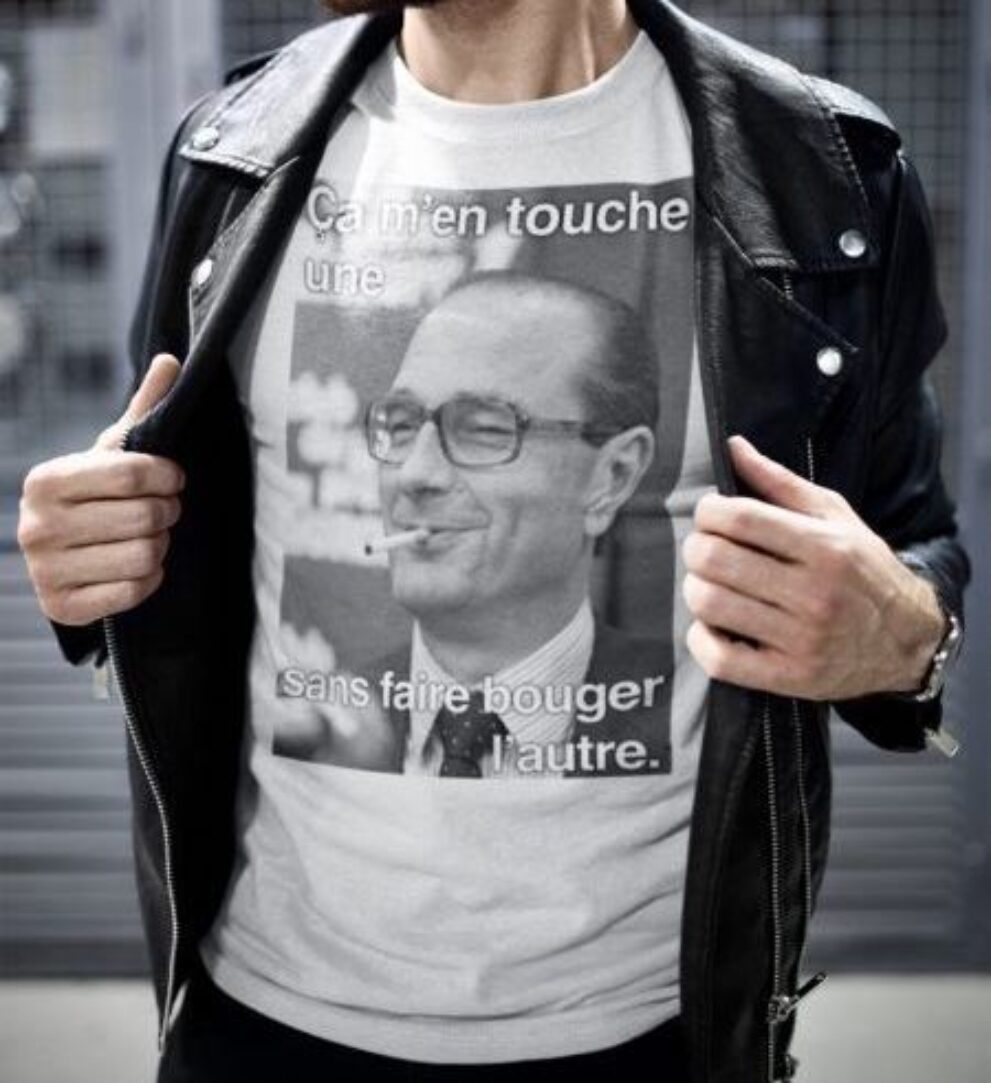 t shirt chirac french touch