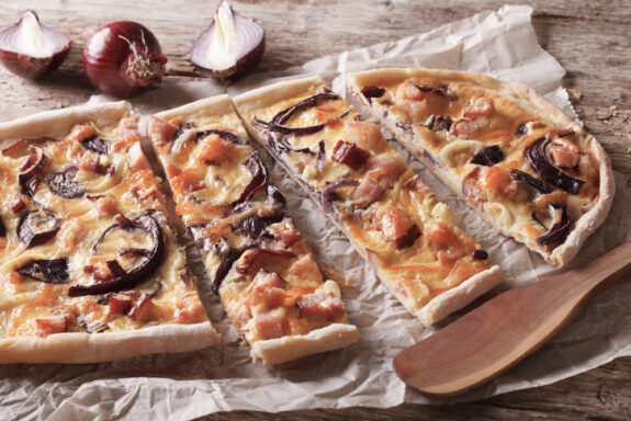 Flammkuchen mit Munster-Käse