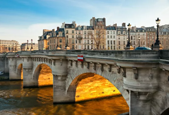 Parijs winter Pont Neuf Seine