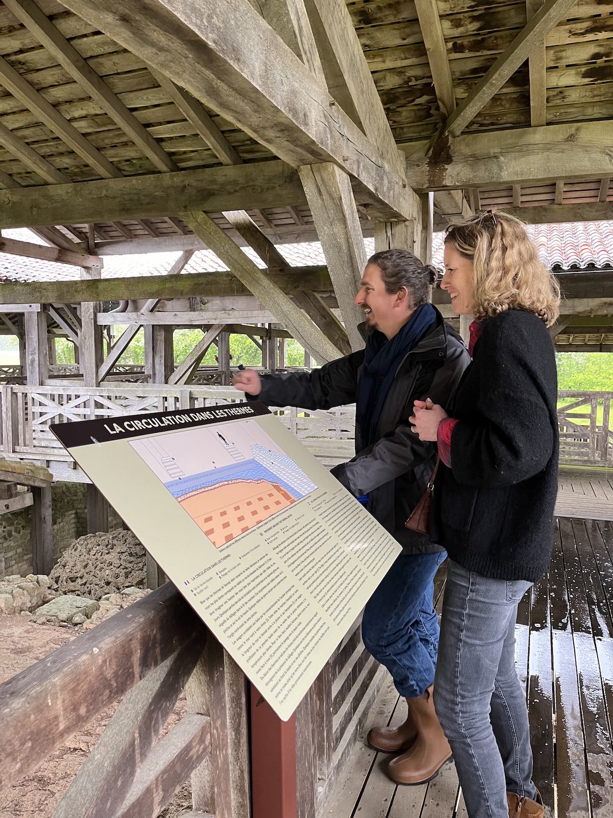 Gallo-romeinse ruine bij Poitiers Sanxay termen