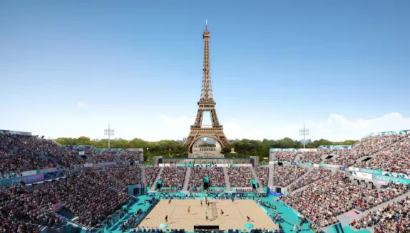 Beach volleybal olympische spelen Parijs